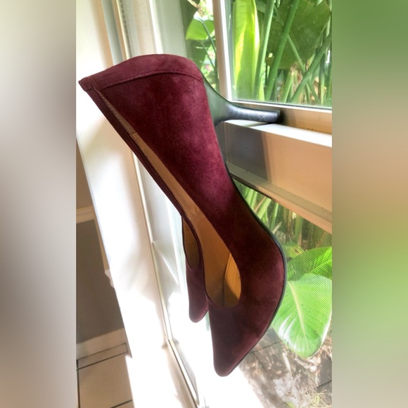 Ladies Size 10M Calvin Klein Dolly pumps in burgundy wine color - Picture 8 of 13